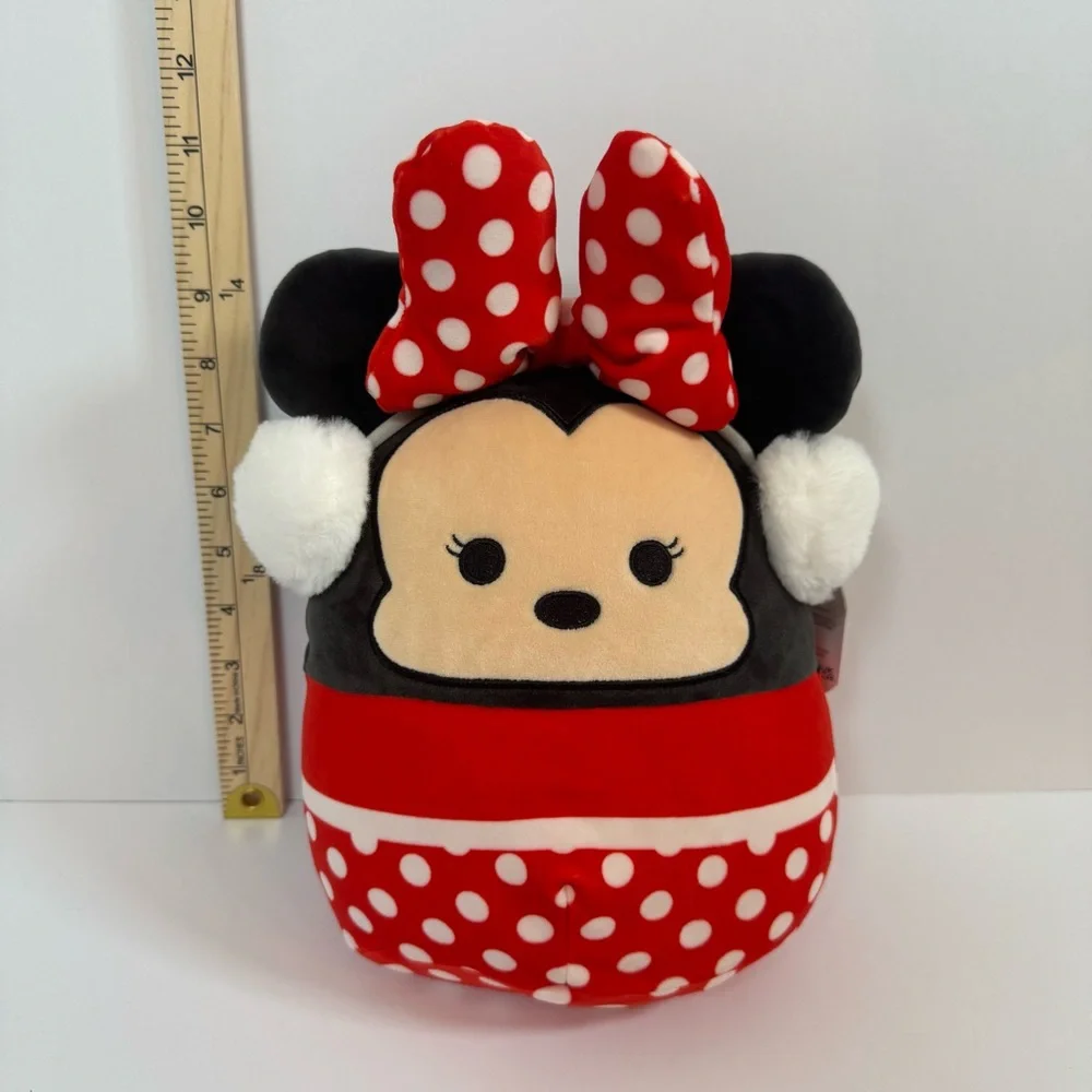Disney Squishmallow Minnie Mouse Winter Christmas Holiday Earmuffs 12